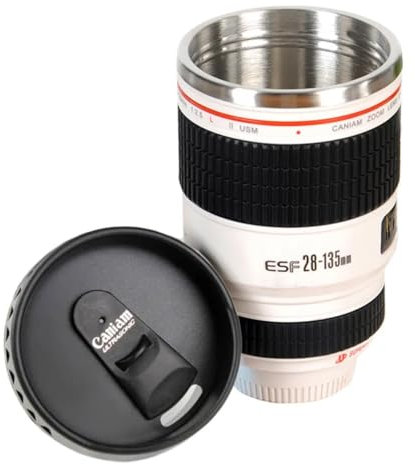 Isotherme botella taza tipo Objetivo Canon 28 135 taza de lápiz lápiz cámara - marca francesa adaptable