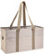 Pursetti Extra große Utility-Tragetasche für Frauen mit 6 Außentaschen – perfekt als Strandtasche, Pooltasche, Wäschesack, Aufbewahrungstasche für Ballspiel, Strand, Pool und Zuhause (beige gepunktet)
