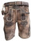 Enjoy Trachten Alpenlife Kurze Herren Lederhose mit Gürtel, Braun, Speckig Walnussantik, Wildbockleder, Krone, Gr. 44-62 (DE/NL/SE/PL, Numerisch, 56, Regular, Regular, Hellbraun)