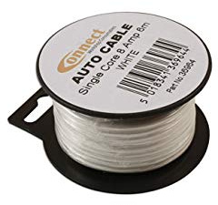 Connect 36964 Mini Reel Automotive Cable 8A White 6m