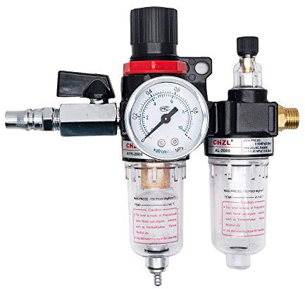 Filtro dell'aria BSP da 1/4 Compressore HugeAuto Filtro dell'aria Umidità Trappola per acqua Pneumatica Strumenti Lubrificatore Olio - Tipo 2