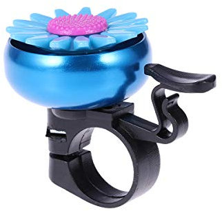 BESPORTBLE Campanello per bicicletta per bambini ragazzi ragazze bambini ciclismo campanello corno manubrio anello anello Sunflower Shaped (blu)
