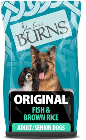 Burns Pet Nutrition Hypoallergenic Complete Dry Dog Food Adult and Senior Dog Original Fish and Brown Rice, 6 kg