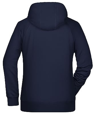 James & Nicholson Damen Kapuzensweat - Hochwertiger Hoody aus Bio-Baumwolle mit tailliertem Schnitt | Farbe: navy | Grösse: 3XL