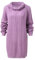 Abito da donna a maglia grossa, vestito a treccia, alla moda, per il tempo libero, a maniche lunghe, senza spalline, sexy, da donna, a maglia, elasticizzato, per l'autunno, Lilla, L
