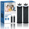 Purewell PB Éléments de Purification de Rechange noirs, Filtres de Rechange pour Purificateurs d'eau, Compatibles avec les Systèmes de Filtration par Gravité