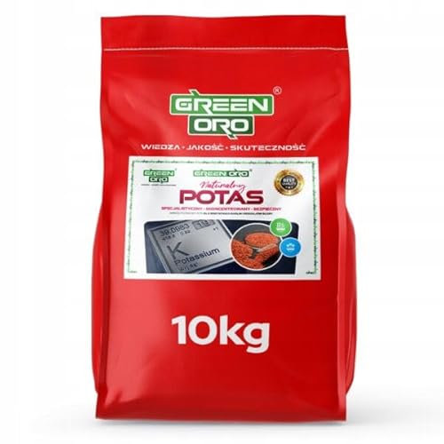 GREEN ORO POTASSIUM 60% 10KG – Engrais potassique de haute qualité pour pelouses, légumes et arbres fruitiers