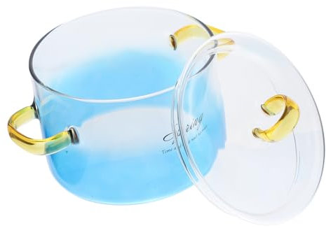 BESTOYARD Vaso Chiaro pentola Grande Chiara pentola bollente pentole Trasparenti Set Cucina Attrezzi Cucina Bicchiere pentola per stufato da Cucina Pentola per Il Latte Alto borosilicato