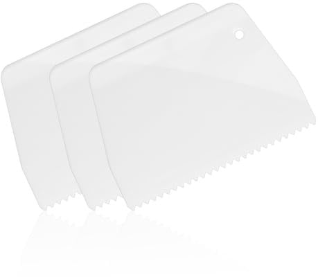 4 Pcs Adhesive Spreader, Plastic Notch Trowel, Adhesive Barrier Spreader, Notched Glue Applicator Kits, Reusable Hardwood Flooring Spreader for Spread Epoxy Glue