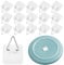 Disc Plate Hangers for Walls - Strong Invisible Plate Holder Self Adhesive Stick On Hooks Picture Hanging Wall Plate Holder - Plate Hangers Without Nails for Displaying Plates Photo Frames Paintings