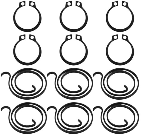 6 Pack Door Handle Springs,2.5-Turn Coil,2mm Thick,Replacement Repair-Kit,Doors Lock Internal Repair Set for Repairing Sagging Door-Latch,Door-Handle Springs Replacement DIY Fix Kit,Easy Installation