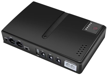 Pinafresa Notstromversorgung für Akku, DC USV, 5 V, 9 V, 12 V, 855265 V, für IP-Kamera, WiFi, mit EU-Stecker, austauschbarer Akku.