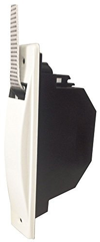 RIBER 040.007 Recogedor de persiana universal C/18, color blanco con placa aluminio atornillada