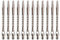 BIPY 12 Stück silberfarbene Dartschäfte 2BA Metall Zubehör Stiele Aluminium Dart Pole Rod in Aluminium mit Standard 2BA Gewinde