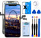 Dinow für iPhone X Display 5.8 Display iPhone X Bildschirm Ersatz, für iPhone X Display Reparaturset mit 3D Touch +Reparatur-Werkzeug mit Modell A1865, A1901, A1902