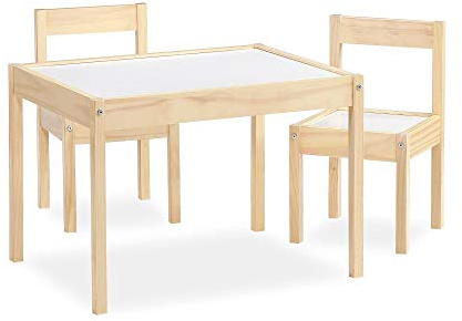 Baby Relax Hunter 3-teiliges Kiddy Tisch- und Stuhlset, Grau
