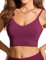 CRZ YOGA Damen Bikini Top Swimsuit Schnell Trocknend Padded Bikini Swim Oberteil Fuchsie 40