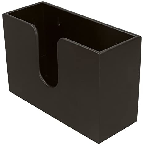 Alvinlite Papierhandtuchspender, Handtuchspender für Papierhandtücher aus Bambus, Papiertuchspender Wandmontage, 29 x 19 x 11,5cm Öffentliche Papierhandtuchhalter, Schwarz