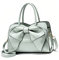 NICOLE & DORIS Sac à Main Femme Tendance en Cuir Verni - Chic Bandoulière Fille Mignon Messenger Vert Clair