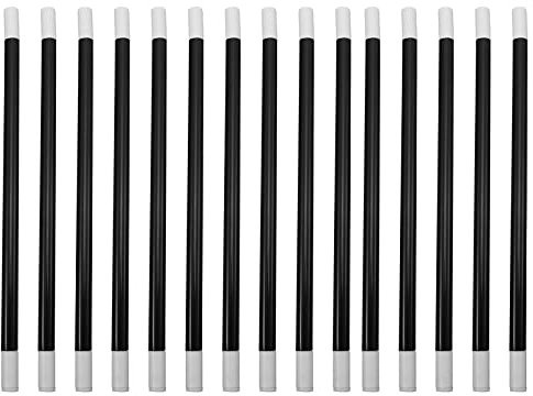 Hzyclzh 15 Pièce Baguettes de Magicien, Baguette Magique en Plastique Noir, Baguette Magique Lumineuse, Baguettes Magique D'assistant, pour Costume de Magicien, Sorcière Sorcière, Cotillons