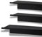 HEFLIN Wandregal Schwarz Metall - Wandregal ohne Bohren 3 STK. - Praktische Schweberegale in Industrie-Design 2X 20cm und 1x 40cm - Kleben oder Bohren