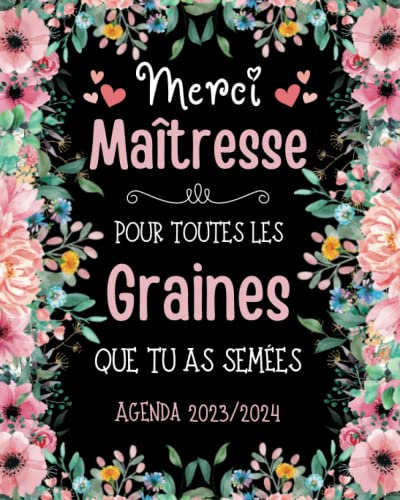 Merci Maitresse: Agenda Professeur des Ecoles | Original, Pratique, Utile.
