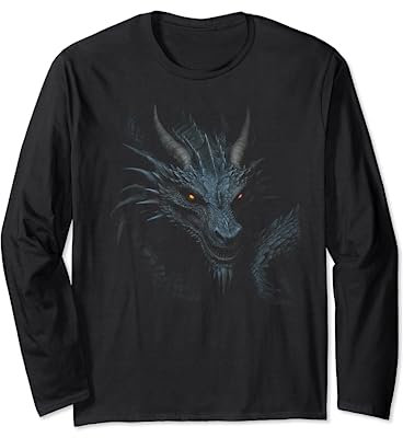 Mythical Dragon Art For Men Women Who Are Lovers Of Dragons Long Sleeve T-Shirt