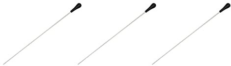 Speesy Lot de 3 baguettes de chef d'orchestre musicale en ABS noir 38,1 cm