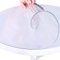 Xpnit Protector de mesa transparente, mantel redondo mate de vinilo, antideslizante, impermeable, de vidrio suave (110 x 110 cm, transparente)