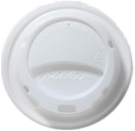 KV&C 100 X 9oz Disposable Coffee | Tea | Paper Cups for Hot and Cold Drinks | Vending Disposable Tableware (100 x LIDS for 9oz Cups)