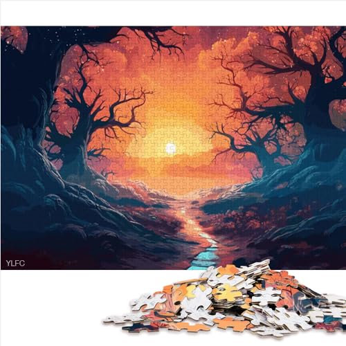 Puzzling for Gift Cosmic Tree of Life 1000 Teile Puzzle Papppuzzle für Erwachsene Kinder ab 12 Jahren mit passendem Poster und Quizblatt 1000 Teile (26 x 38 cm)