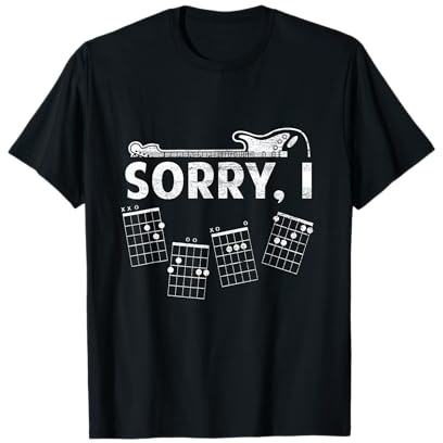 Sorry I-DGAF Accords de guitare amusants avec message caché pour amoureux T-Shirt