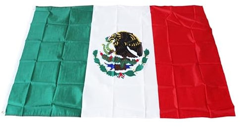 Hissflagge Flagge Fahne mit Ösen Fahnen Flaggen Nationalflagge 90x150 cm (Mexiko)