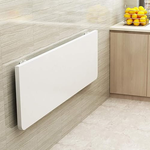 Generic Mesa de Cocina de Hoja abatible, Banco de Trabajo Plegable montado en la Pared, Mesa de Comedor de Madera Maciza, Escritorio para computadora (70x40cm)