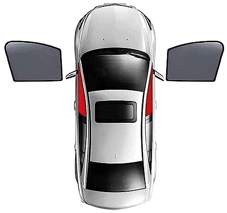 Uncle Liao Car Side Window Sunshades for Tesla Model 3,Visor Shade Blinds Privacy Protection Breathable Mesh Covers Accessories.,A-2pcs Front Window