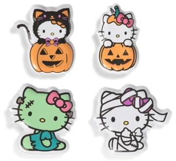 Zrike Brands Hello Kitty Halloween Melamine Dinnerware (Costumes, Appetizer Plates - Set Of 4)