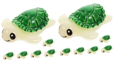 MERRYHAPY 12pcs Tiny Turtle Models Miniature Animal Figurines Garden Turtle Decorations