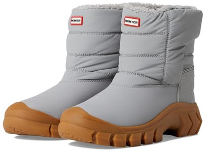 Hunter Stivali da neve unisex per bambini (piccolo bambino) pioggia, Grigio chiaro, 3 Little Kid