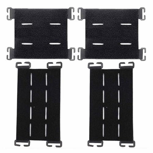 Xiciki 4 Stück Molle Patch Panel Taktische Patches,Taktische Weste Patch Molle,Molle Patch Panel für Outdoor Rucksäcke und Taktische Ausrüstung,Hook und Loop Konverter,Handschlaufe
