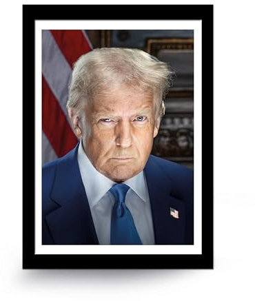 DUB SPENCER 1x Plakat Donald Trump Poster Amerika Präsident ungerahmt DIN A5 USA Geschenk für Geburtstag & Party ohne Rahmen
