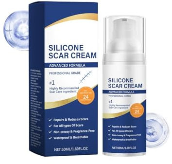 Pommade anti-cicatrices, gel anti-cicatrices, crème pour le visage et le corps, élimine les cicatrices d'acné, réducteur de boutons hydratant et régénérant la peau, pénètre rapidement (1 pièce)