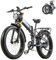 BURCHDA E Bike elektrofahrräder Herren Damen, klappbar Ebike 48V 20Ah Akku bis 120km, 26x4 Zoll Electric Bike 7-Gang Getriebe mit LCD-Display, Vollfederung E Fahrrad 90 N.m, R5 PRO (R5PRO Gray)