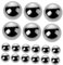 DEARMAMY 40pcs Steel Balls for Nail Polish Mixing Model Painting Agitator Balls Reusable Stirring for Diy Crafts