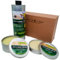 BIO Holzpflege Nachfüll Set - Premium Holzöl, Holzbalsam & Holzwachs - Farblose Möbelpflege mit Bienenwachs - Lebensmittelechte Möbelpolitur aus Deutschland