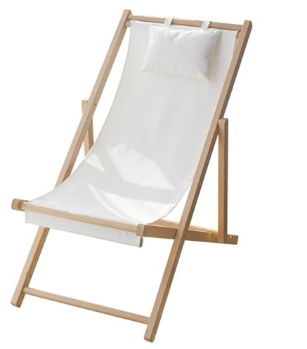 GXYHJVMFPSC Silla De Salón De Madera De Haya Silla De Playa Al Aire Libre Piscina Silla Plegable De Madera Maciza Almuerzo Descanso Balcón Silla De Lona