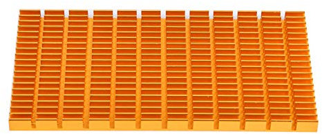 Golden Heat Sink – Hochwertiger Aluminiumkühlkörper für optimale Wärmeableitung + Leicht und langlebig für, Set - Top - Box, Router und mehr