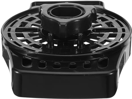 Amosfun Fan Motor Housing Cover Plastic with Fixing Nut Replacement Pedestal Fan Motor Shell for Office and Bedroom Black Front Panel Spare Part