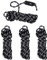 10T Zeltleine Night Cord Set 4 Stk. reflektierende Zeltschnur Abspannleine Zeltseil Ø 4mm Länge 4m