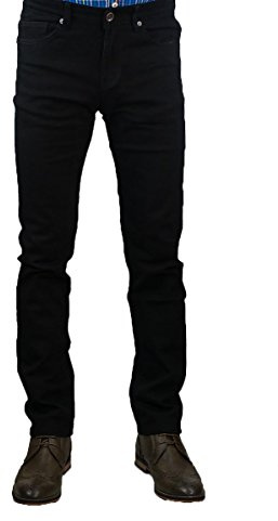 Cavani Men's Milano Stretch Jeans (Black, UK 36R)