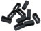 Sharplace 10x Silicone Bracelet De Montre Boucle Boucle Boucle Montre-Bracelet Titulaire Retenue Retenue, Noir, 16MM